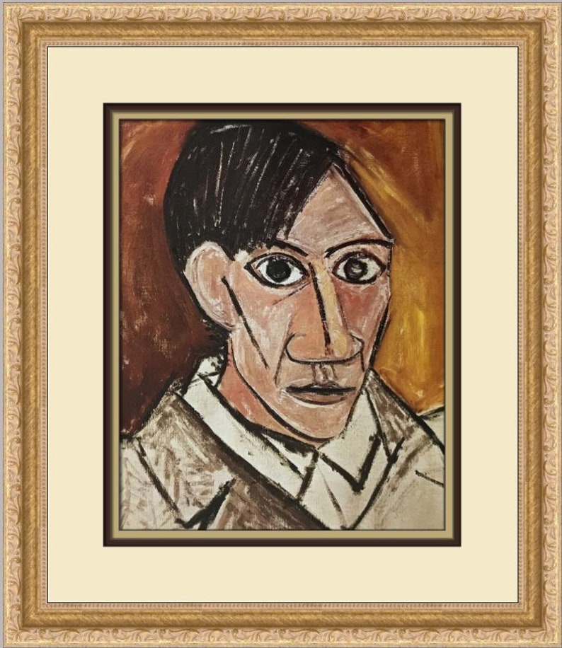 Pablo Picasso Self-Portrait Custom Framed Print image 1