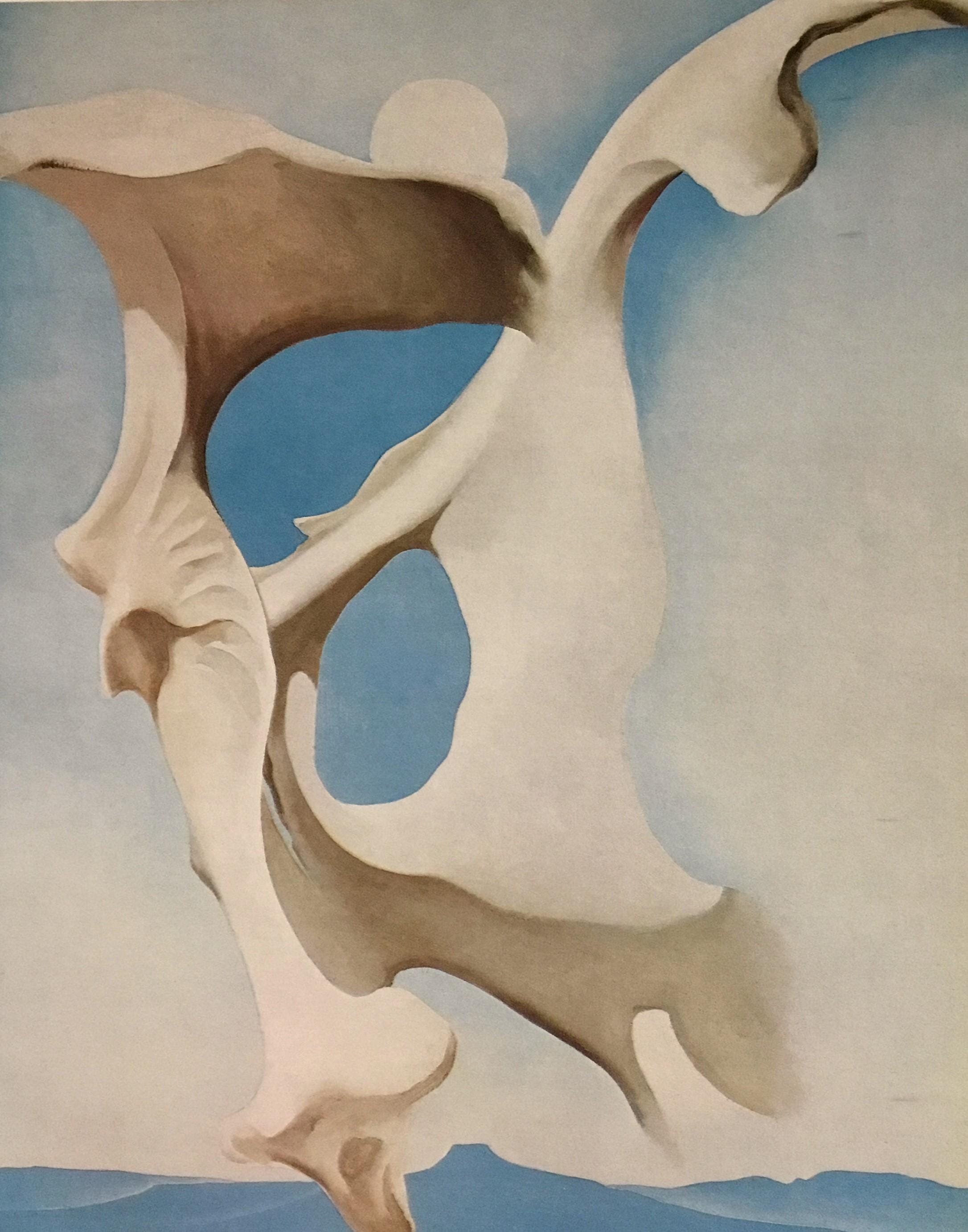 ジョージア・オキーフの骨盤と月カスタムフレームプリント - Etsy 日本