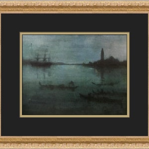 James Whistler The Lagoon Venice Custom Framed Print