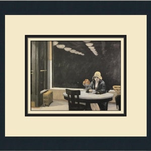 Edward Hopper Automat Custom Framed Print