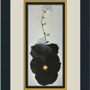 Georgia O&#39;Keeffe Pansy Custom Framed Print