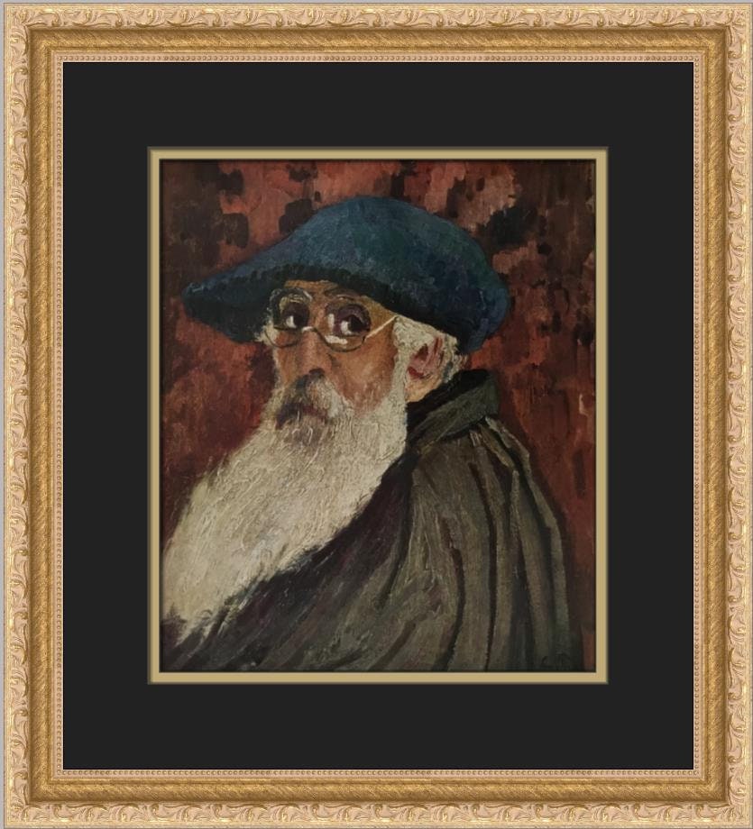 Camille Pissarro、海外版超希少レゾネ、新品額装付 Camille Pissarro Self-portrait II Custom Framed Print - Etsy