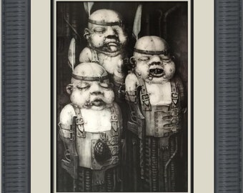 H. R. ギーガー エイリアン展ポスター：バイオメカノイドアート