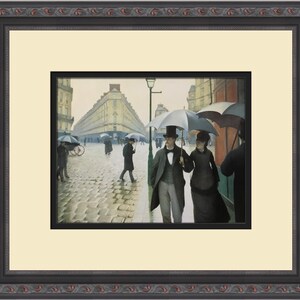 Gustave Caillebotte A Paris Street on a Rainy Day Custom Framed Print