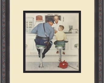 1940年〜 ヴィンテージ ノーマンロックウェル Norman Rockwell Historical Art - Norman Rockwell - The Runaway - Giclee Canvas