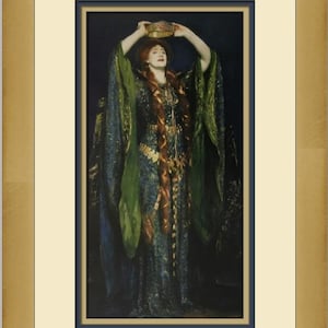 John Singer Sargent Ellen Terry as Lady McBeth Custom Framed Print