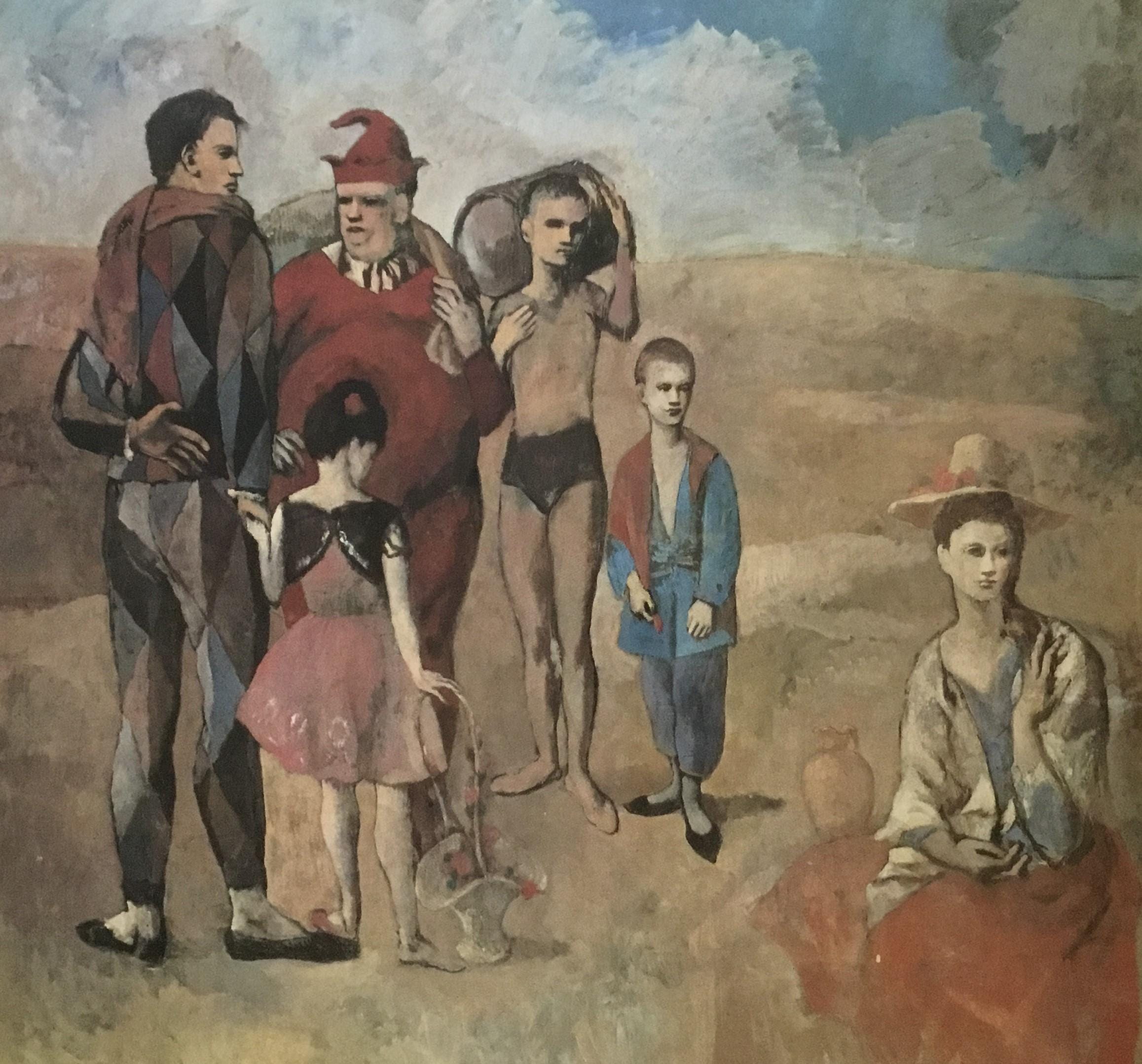 パブロ・ピカソ サルタンバンクの家族 カスタムフレームプリント