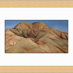 Georgia O&#39;Keeffe On the Old Santa Fe Road Custom Framed Print
