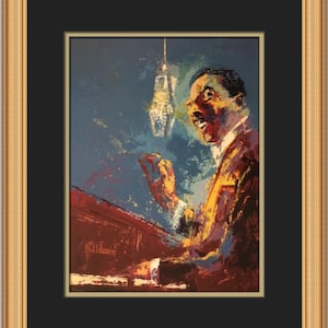 Leroy Neiman Errol Garner Benutzerdefinierter gerahmter Druck