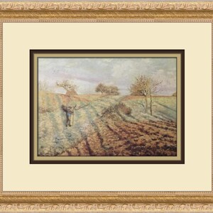 Camille Pissarro Hoarfrost Custom Framed Print