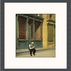 Edward Hopper Sunday Custom Framed Mini Print