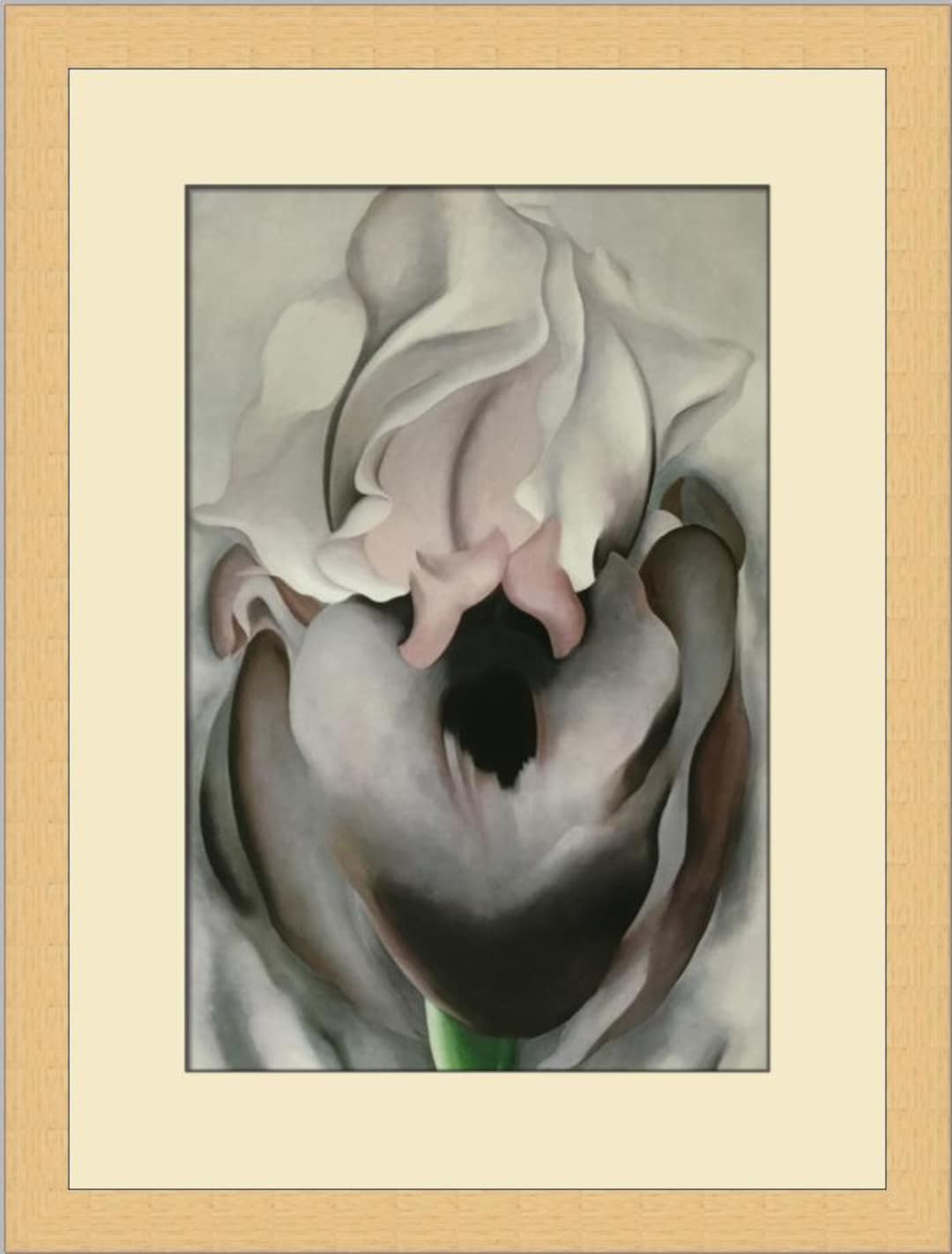 hirokoponシーグラスアートno.２ Georgia O'keeffe Black Iris II Custom Framed Print - Etsy
