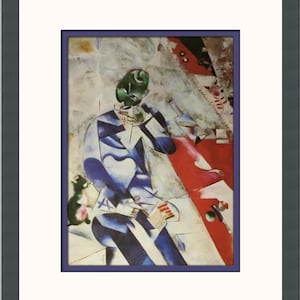Marc Chagall The Poet Custom Framed Print