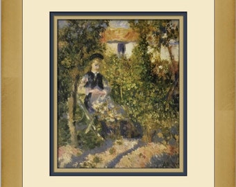 Pierre-Auguste Renoir Nini in the Garden Custom Framed Print