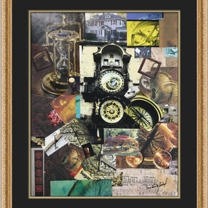 Taylor Mishel Awaiting Your Return Original Mixed Media Custom Framed Print
