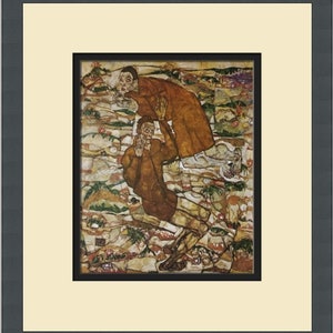 Egon Schiele The Blind II Custom Framed Print