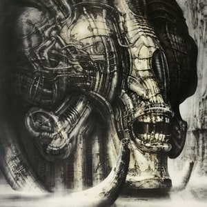 HR Giger H. R. Giger Necronom IIIa Custom Framed Print image 2