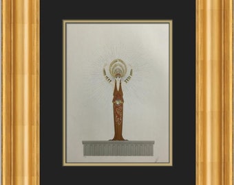 Erte Diana Custom Framed Print