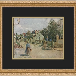 Camille Pissarro Street Scene Pontoise Custom Framed Print