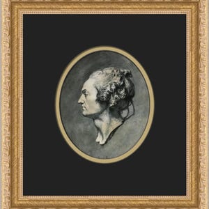 Jean-Baptiste Greuze Self-Portrait Custom Framed Print