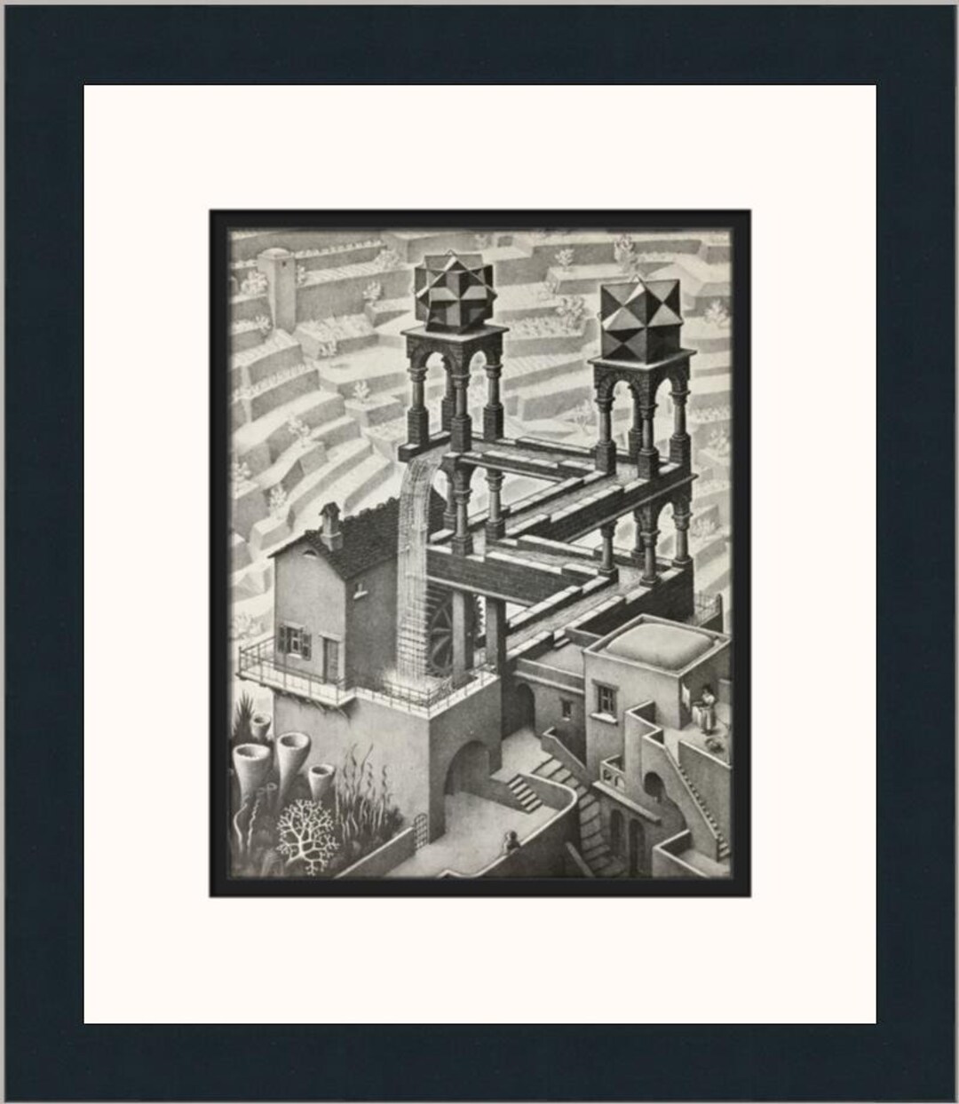 M.C. Escher Waterfall Custom Framed Print - Etsy