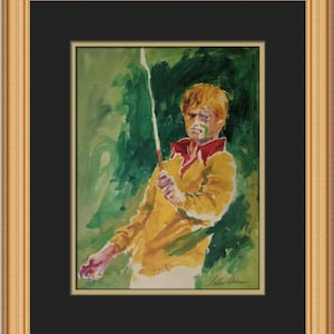 Leroy Neiman Jack Nicklaus Benutzerdefinierter gerahmter Druck