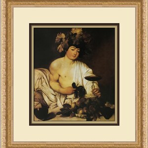 Carvaggio Bacchus Custom Framed Print