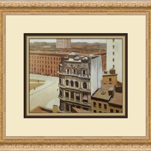 Edward Hopper The City Custom Framed Print