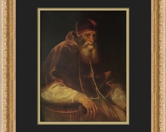 Stampa incorniciata personalizzata Tiziano Papa Paolo III
