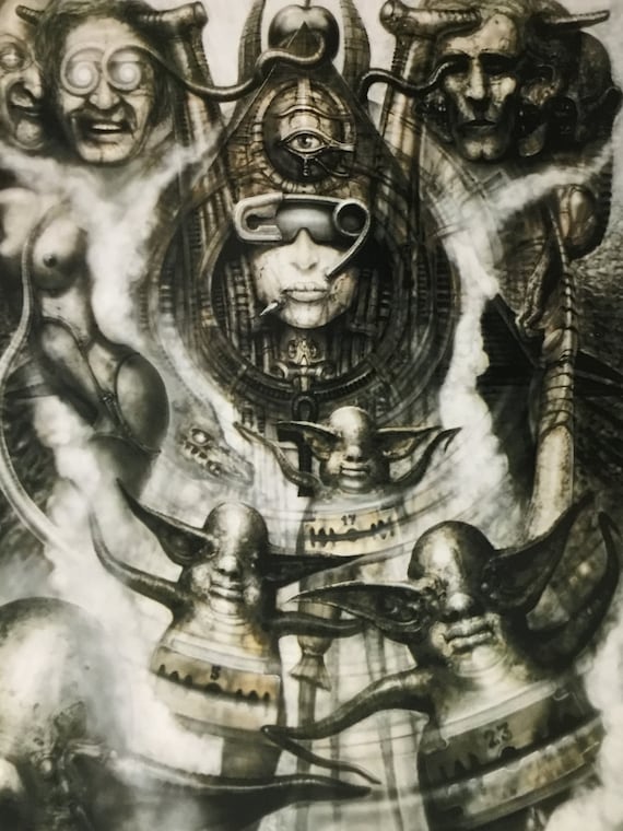 HR Giger H. R. Giger Illuminatus I Custom Framed Print - Etsy
