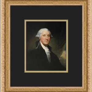 Gilbert Stuart Portrait of George Washington Custom Framed Print