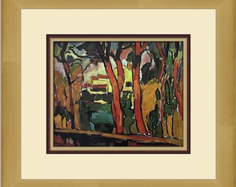 モーリス・ド・ヴラマンク作「枯れ木のある風景」複製 - Etsy 日本