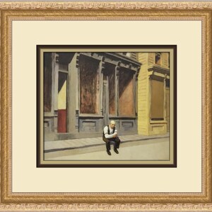 Edward Hopper Sunday Custom Framed Print