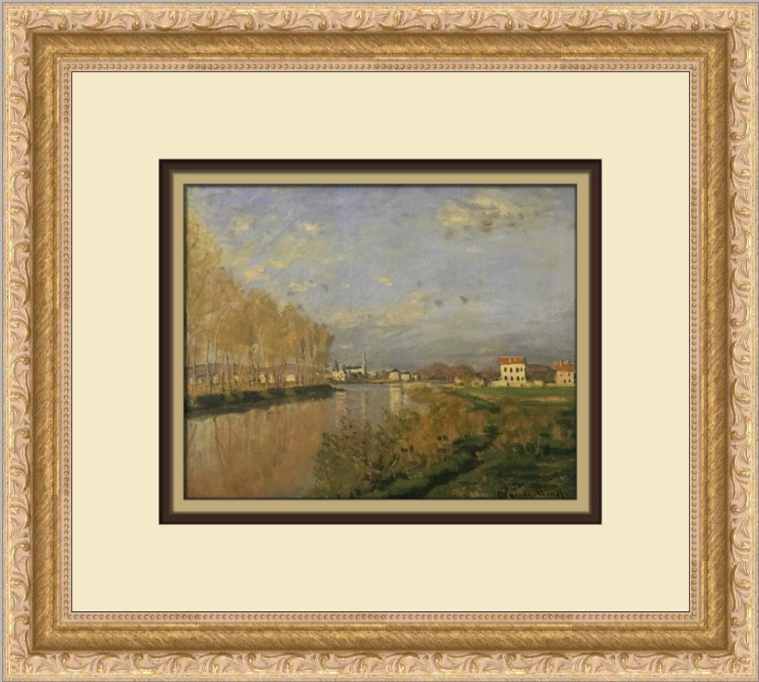Claude Monet the Siene at the Argenteuil Custom Framed Print - Etsy