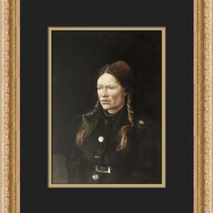 Andrew Wyeth Helga The Russian Custom Framed Print