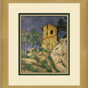 Paul Cezanne The House with the Cracked Walls Custom Framed Print