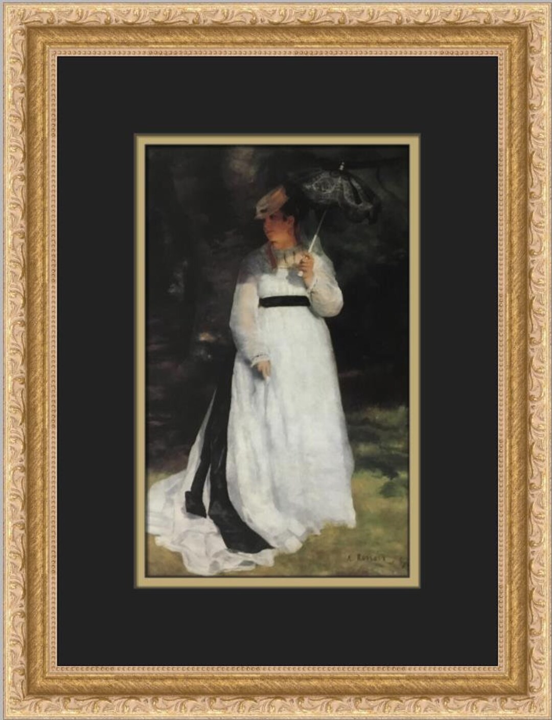 Pierre-auguste Renoir Lise With a Parasol Custom Framed Print - Etsy