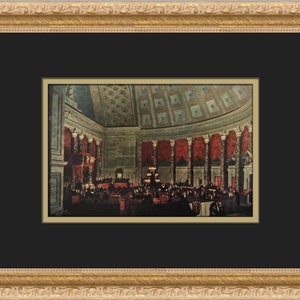 Samuel F.B. Morse The Old House of Representatives Custom Framed Print