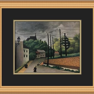 Douanier Rousseau Malakoff Custom Framed Print