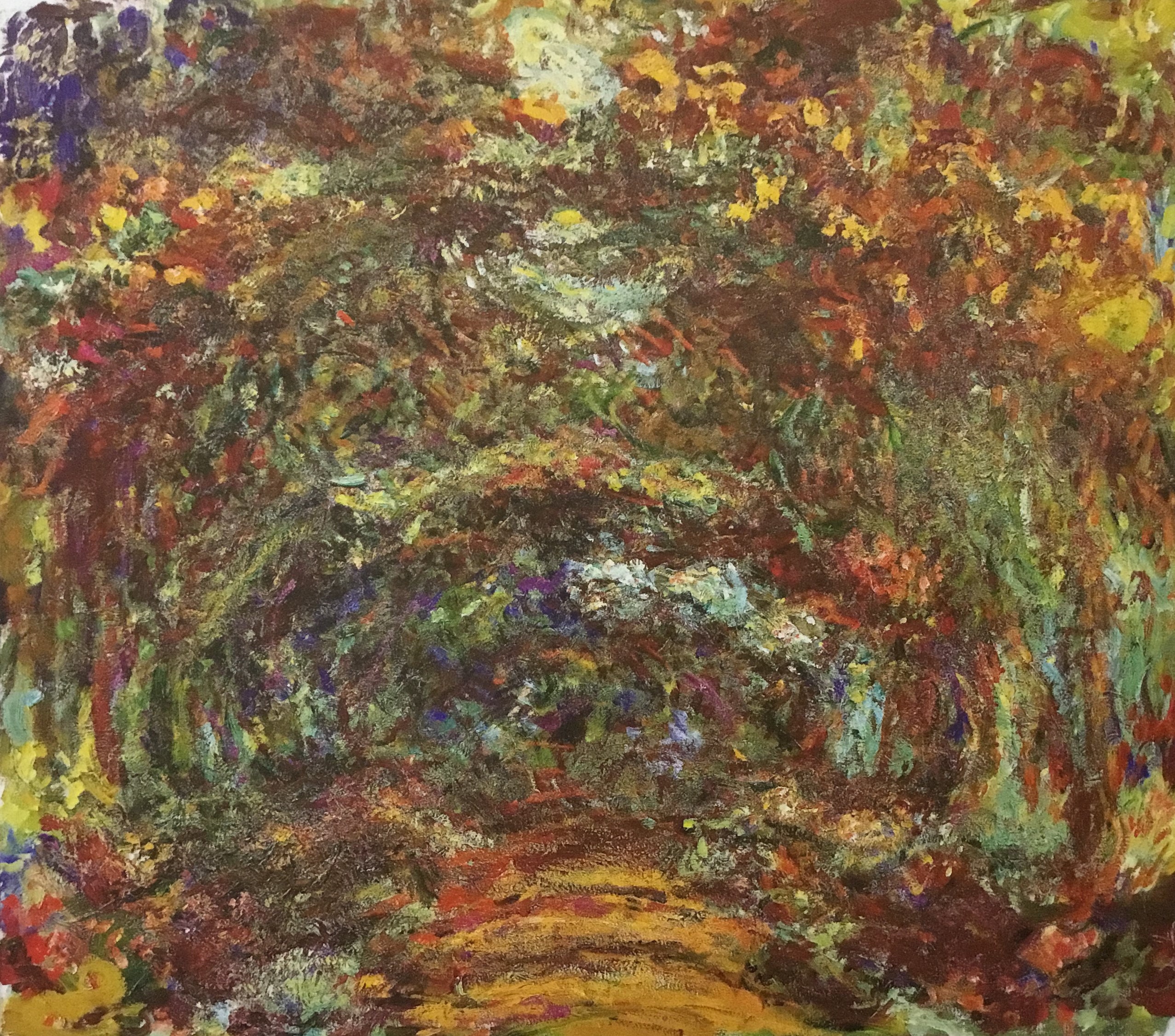 Claude Monet the Path With Rose Trellises in Giverny I Custom - Etsy