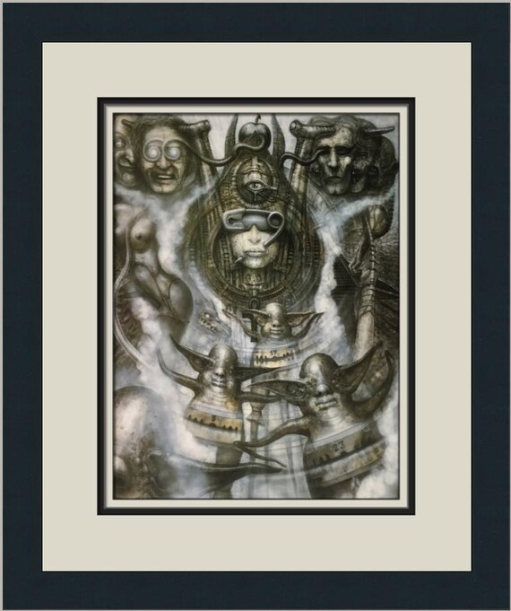 HR Giger H. R. Giger Illuminatus I Custom Framed Print - Etsy