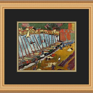 Andre Derain View of Collioure Custom Framed Print