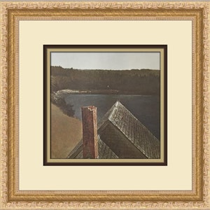 Andrew Wyeth End Of Olsons Custom Framed Print