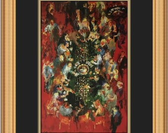 Stampa incorniciata personalizzata Leroy Neiman Double Roulette