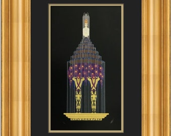 Erte Perfume Custom Framed Print