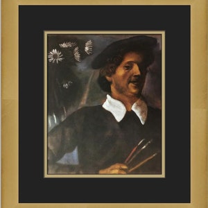Marc Chagall Self-Portrait with Brushes Custom Framed Print