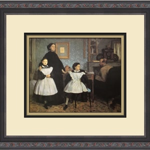 Edgar Degas The Bellini Family Custom Framed Print