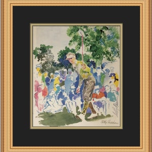 Leroy Neiman Patty Sheehan individuell gerahmter Druck