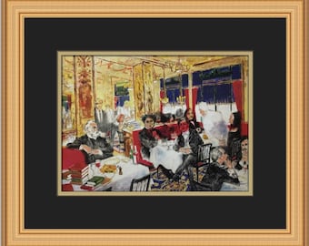Stampa incorniciata personalizzata Leroy Neiman Grand Vefour