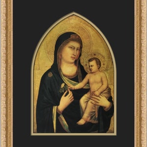 Stampa incorniciata personalizzata Giotto Madonna col Bambino